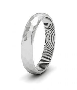 Кольцо с отпечатком пальца (Мод. 203)